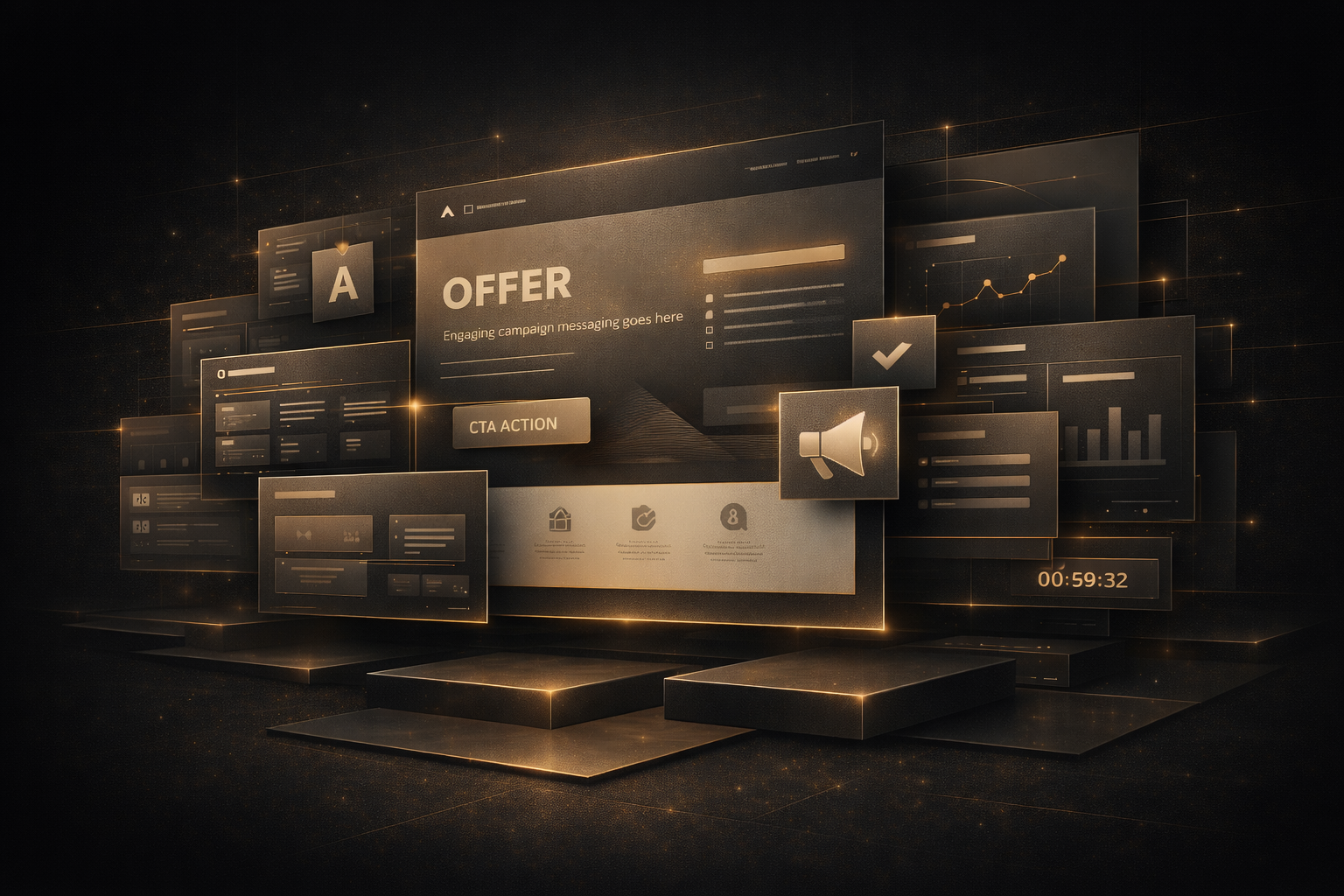 Vizual i shërbimit për landing pages